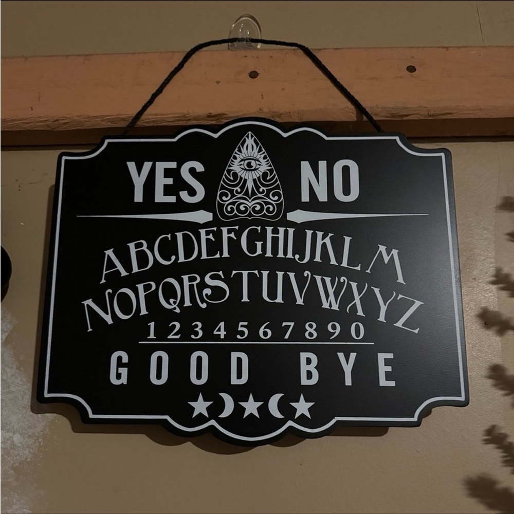 ✨ Halloween Ouija Board Heavy Hanging Sign New